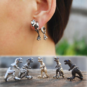 Cool Punk Rock Dinosaur Earrings dinosaur earrings t rex earrings dino earrings