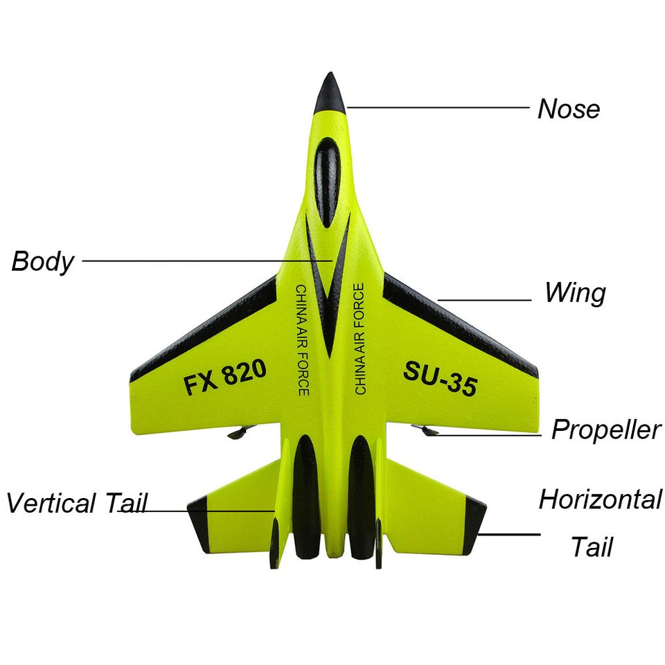 High Torque Aerobatic Gliding RC Airplane