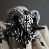 Satanic Demon Baphomet Stainless Steel Skull Ring satanic rings