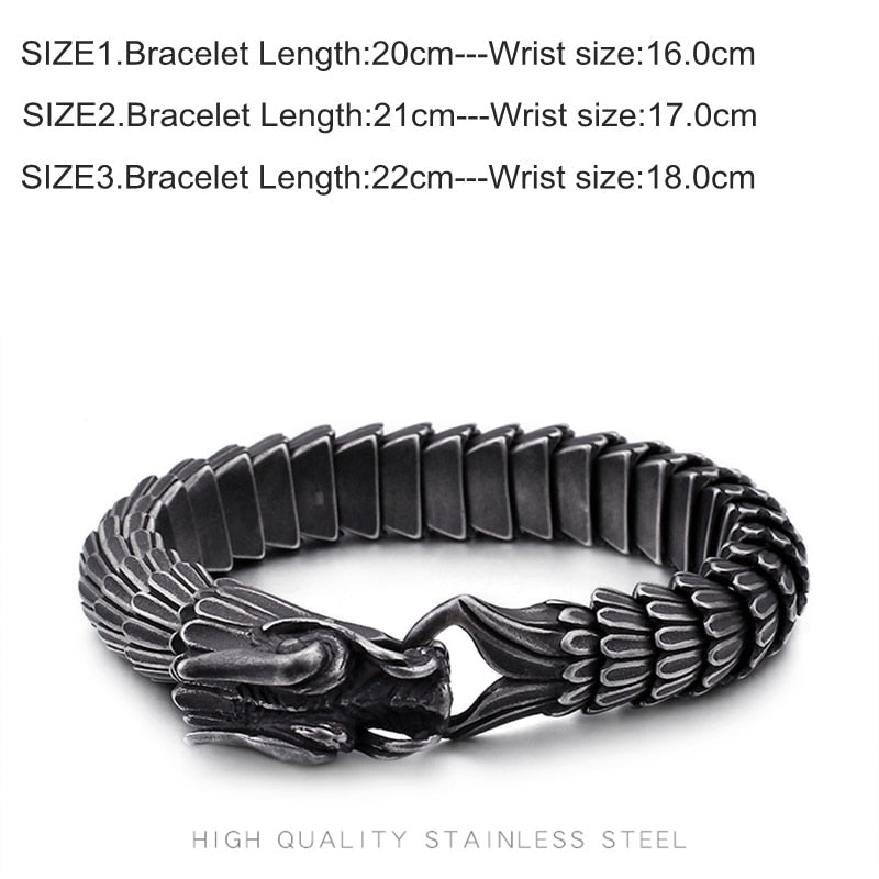 Stainless Steel Dragon Bracelet