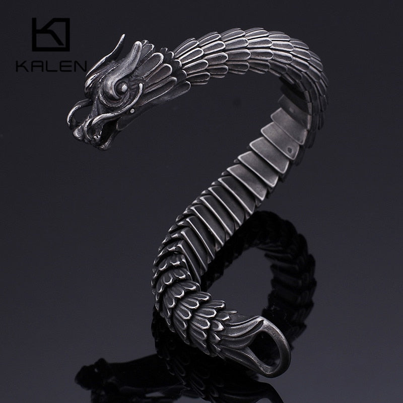 Stainless Steel Dragon Bracelet