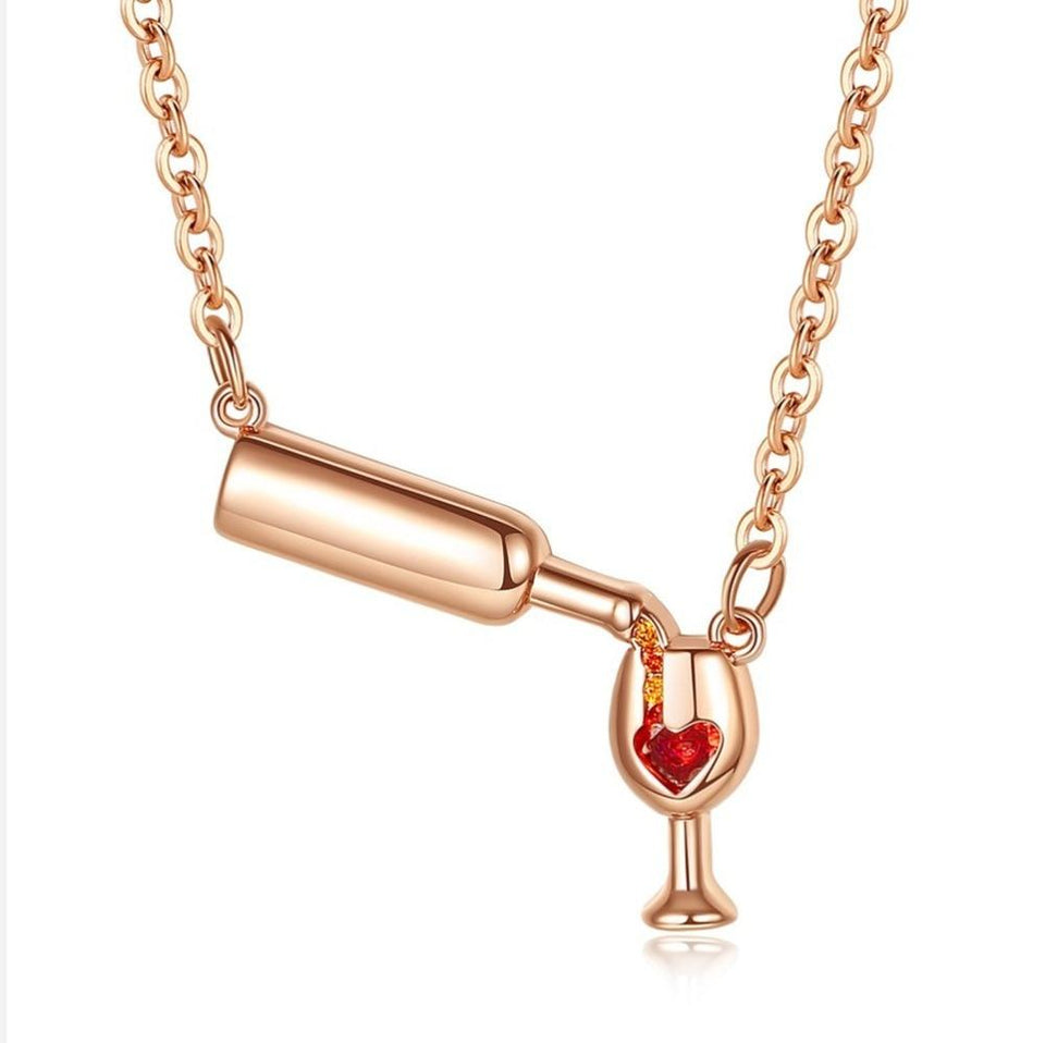 wine necklace wine glass necklace wine bottle necklace wine bottle and glass necklace wine glass necklace jewelry wine pouring necklace pouring wine necklace wine molecule necklace