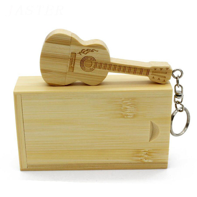 Wooden Guitar USB Flash Drive