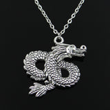 Dragon Pendant Silver Necklace Dragon Pendant Silver Necklace