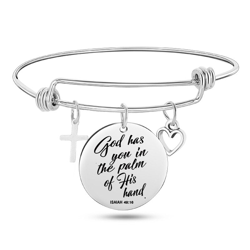 Buy LQRI Jeremiah 29:11 Cuff Bangle Bracelet Bible Gateway Jewelry Christian  Bible Verse Bracelets Scripture Gift, Small, Stainless Steel, stainless  steel at Amazon.in