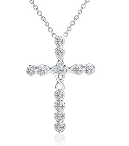 Silver Cross Necklace cross necklace, mens cross necklace, cross necklace for women