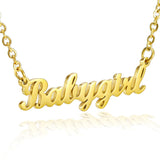 Babygirl Script Choker Necklace Babygirl Script Choker Necklace