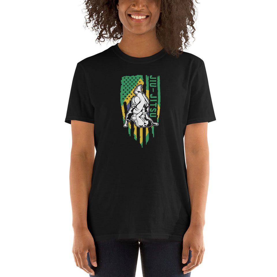 Brazilian Jiu Jitsu Brazil Flag Shirt | BJJ Shirt | Brazilian Jiu-Jitsu Unisex T-Shirt