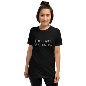 Thou Art Maidenless Gamer RPG Video Game Unisex T-Shirt | RPG Shirt | Gaming Tshirt Thou Art Maidenless Gamer RPG Video Game Unisex T-Shirt | RPG Shirt | Gaming Tshirt