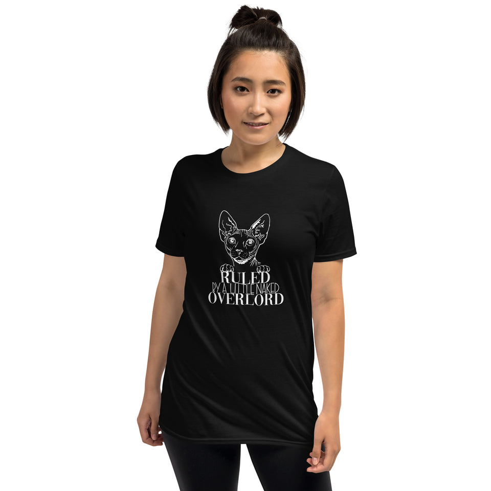 Sphynx Cat Shirt | Sphynx Cat Gifts | Ruled By A Little Naked Overlord Sphynx Cat Unisex T-Shirt