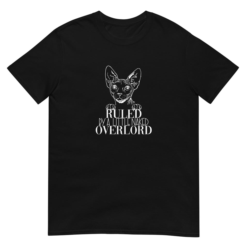 Sphynx Cat Shirt | Sphynx Cat Gifts | Ruled By A Little Naked Overlord Sphynx Cat Unisex T-Shirt