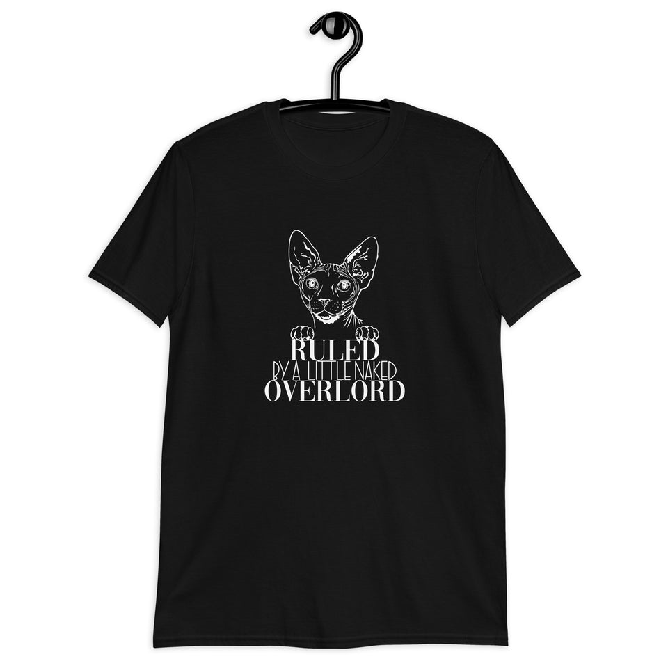 Sphynx Cat Shirt | Sphynx Cat Gifts | Ruled By A Little Naked Overlord Sphynx Cat Unisex T-Shirt