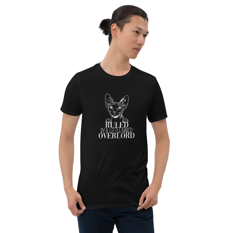 Sphynx Cat Shirt | Sphynx Cat Gifts | Ruled By A Little Naked Overlord Sphynx Cat Unisex T-Shirt