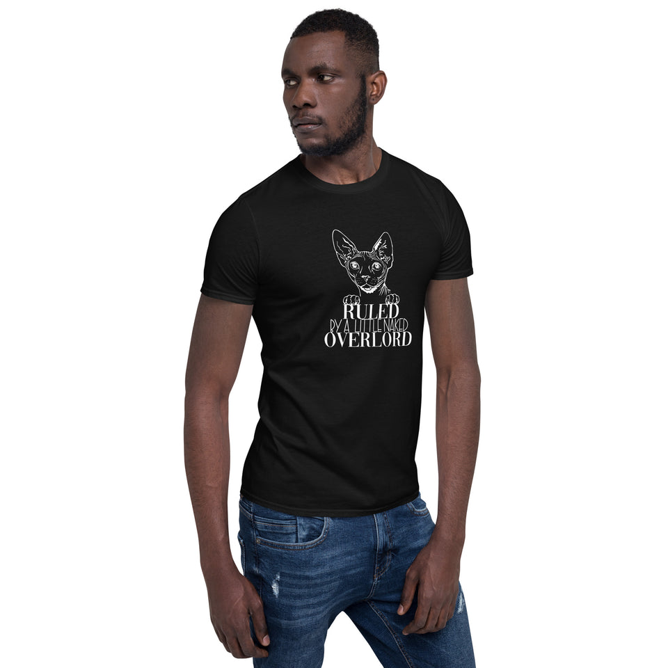 Sphynx Cat Shirt | Sphynx Cat Gifts | Ruled By A Little Naked Overlord Sphynx Cat Unisex T-Shirt