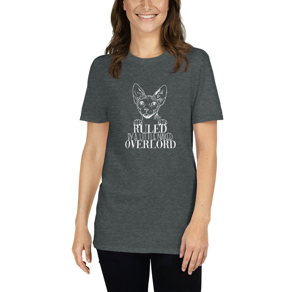 Sphynx Cat Shirt | Sphynx Cat Gifts | Ruled By A Little Naked Overlord Sphynx Cat Unisex T-Shirt