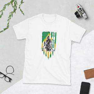 Brazilian Jiu Jitsu Brazil Flag White Shirt | BJJ Shirt | Brazilian Jiu-Jitsu Unisex T-Shirt Brazilian Jiu Jitsu Brazil Flag White Shirt | BJJ Shirt | Brazilian Jiu-Jitsu Unisex T-Shirt