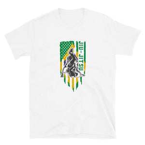 Brazilian Jiu Jitsu Brazil Flag White Shirt | BJJ Shirt | Brazilian Jiu-Jitsu Unisex T-Shirt Brazilian Jiu Jitsu Brazil Flag White Shirt | BJJ Shirt | Brazilian Jiu-Jitsu Unisex T-Shirt