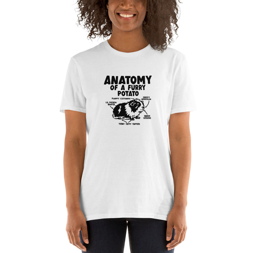 Guinea Pig Anatomy Of A Furry Potato Shirt | Guinea Pig Gifts | Guinea Pig Unisex T-Shirt