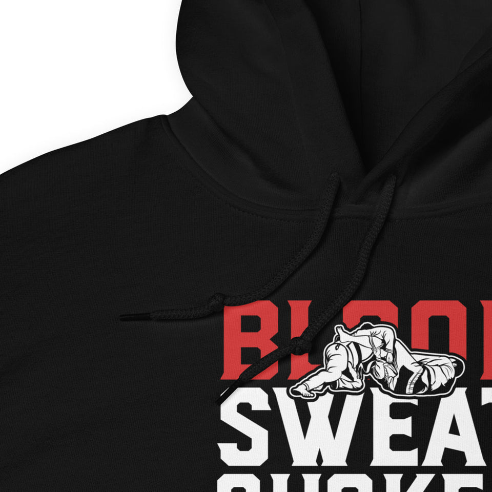 Brazilian Jiu Jitsu Blood Sweat Chokes Hoodie | BJJ Hoodie | Brazilian Jiu-Jitsu Unisex Hoodie