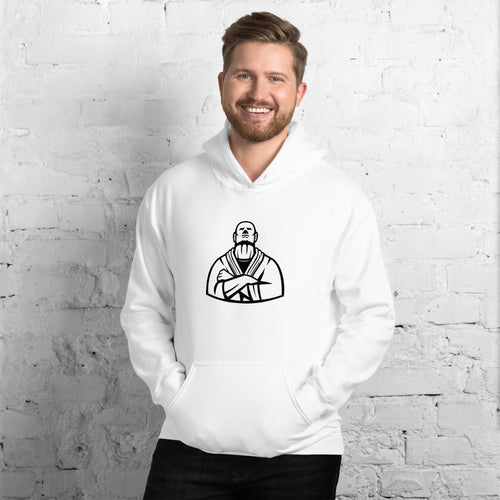 Brazilian Jiu Jitsu Master White Hoodie | BJJ Hoodie | Brazilian Jiu-Jitsu Unisex Pullover Hoodie