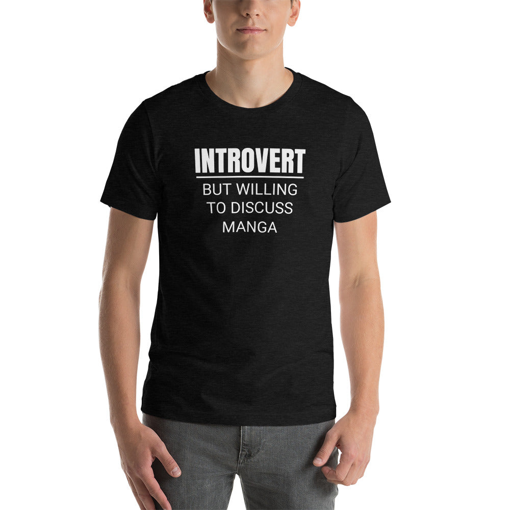 Introvert But Willing To Discuss Manga Unisex Premium T-Shirt