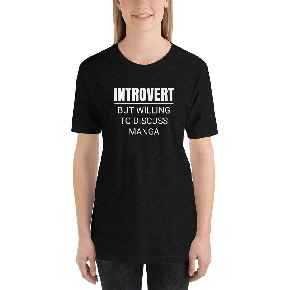 Introvert But Willing To Discuss Manga Unisex Premium T-Shirt