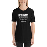 Introvert But Willing To Discuss Manga Unisex Premium T-Shirt Introvert But Willing To Discuss Manga Unisex Premium T-Shirt