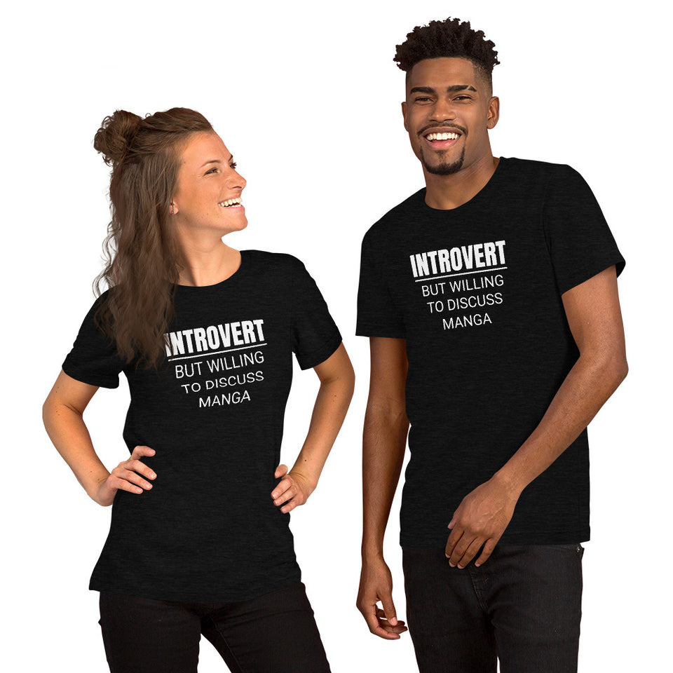 Introvert But Willing To Discuss Manga Unisex Premium T-Shirt