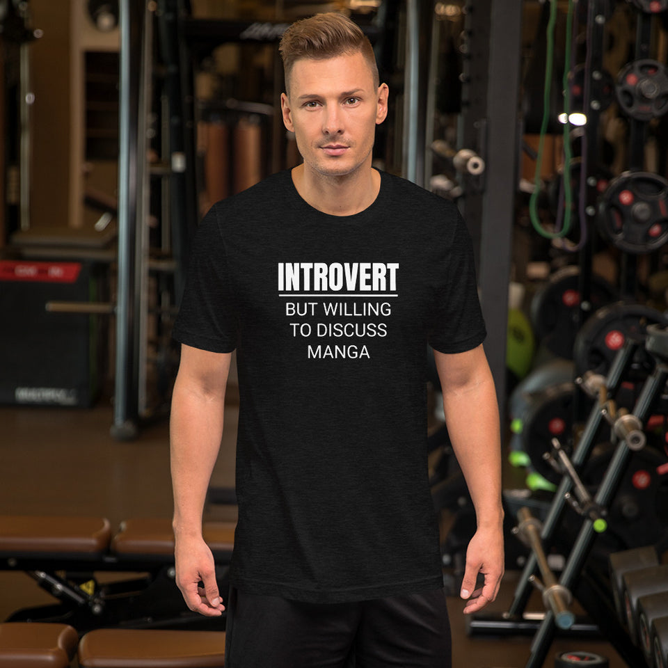 Introvert But Willing To Discuss Manga Unisex Premium T-Shirt