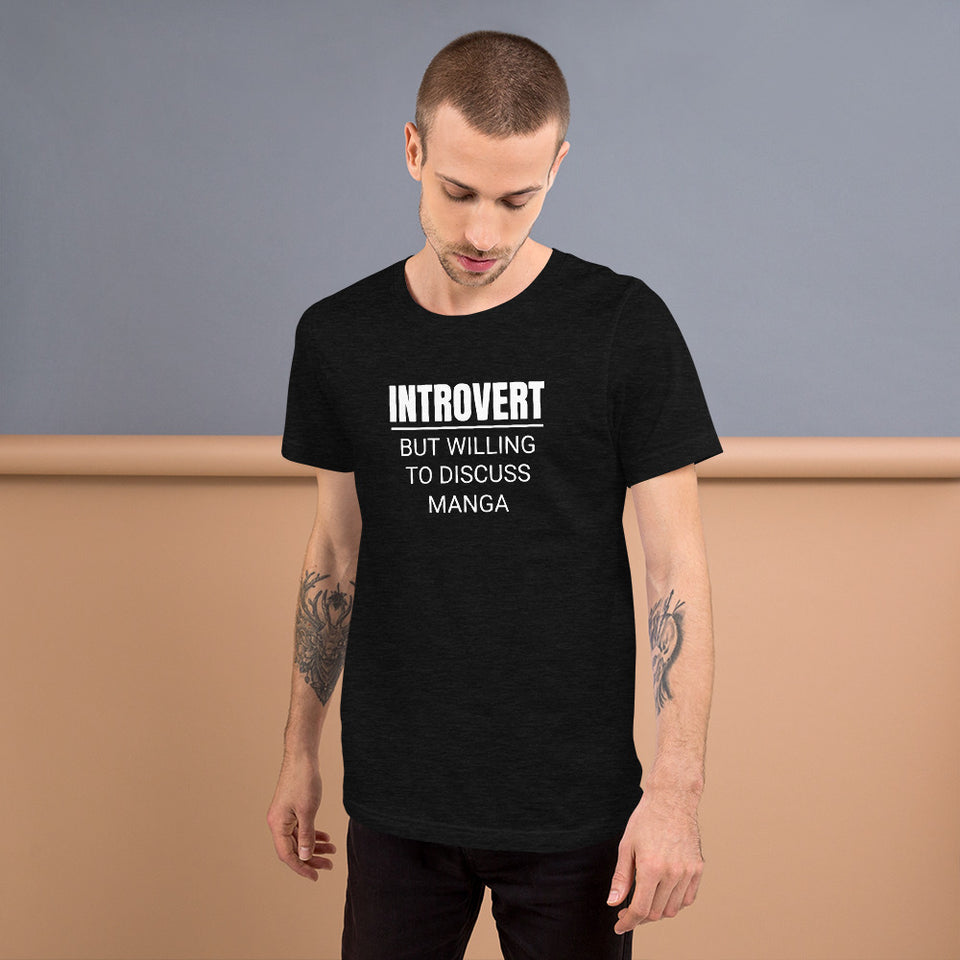 Introvert But Willing To Discuss Manga Unisex Premium T-Shirt