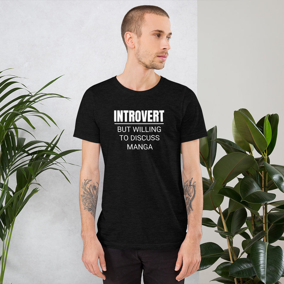 Introvert But Willing To Discuss Manga Unisex Premium T-Shirt