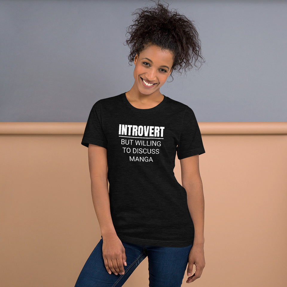 Introvert But Willing To Discuss Manga Unisex Premium T-Shirt