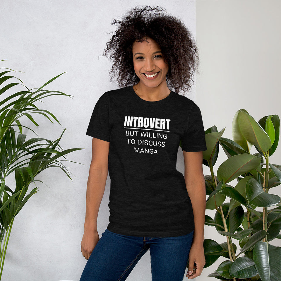 Introvert But Willing To Discuss Manga Unisex Premium T-Shirt