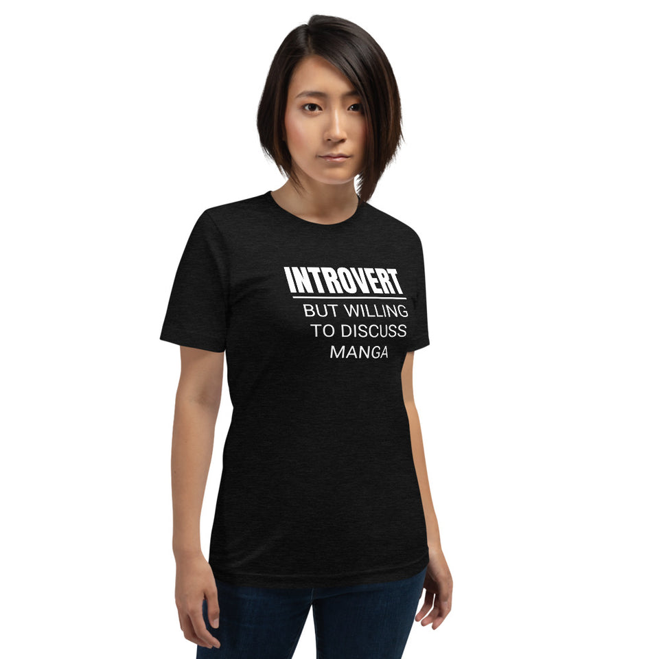 Introvert But Willing To Discuss Manga Unisex Premium T-Shirt