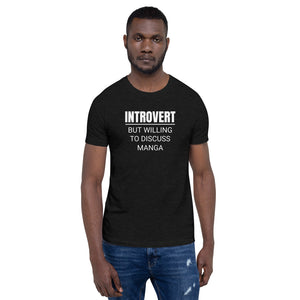 Introvert But Willing To Discuss Manga Unisex Premium T-Shirt Introvert But Willing To Discuss Manga Unisex Premium T-Shirt