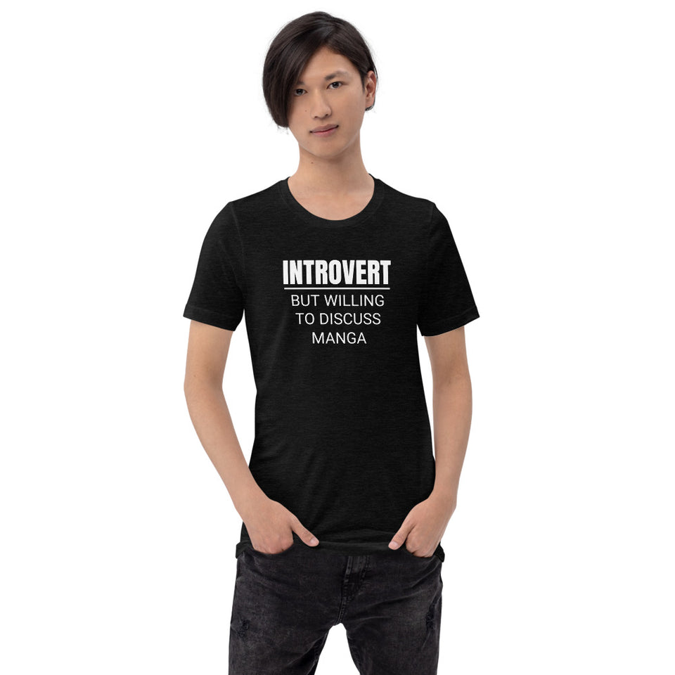 Introvert But Willing To Discuss Manga Unisex Premium T-Shirt