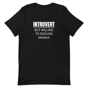 Introvert But Willing To Discuss Manga Unisex Premium T-Shirt Introvert But Willing To Discuss Manga Unisex Premium T-Shirt