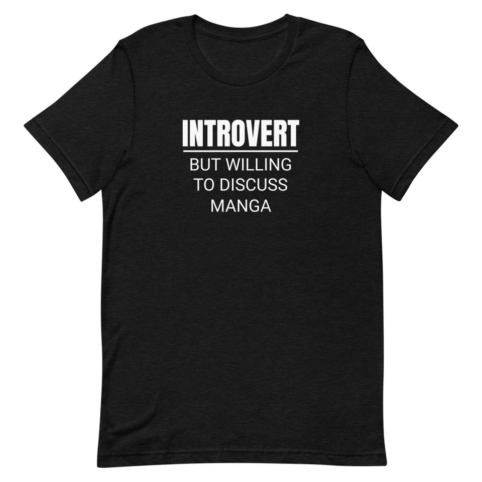 Introvert But Willing To Discuss Manga Unisex Premium T-Shirt