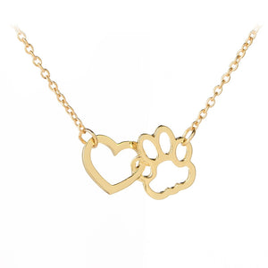 Dog Cat Pet Paw Footprint Necklaces dog necklace, cat necklace